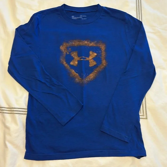 Blue Under Armour baseball shirt - Picture 1 of 1